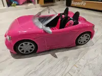 Barbie convertible car with rolling wheels