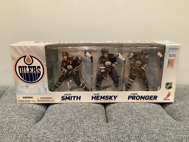 McFarlane Edmonton Oilers 3 Pack Box Set Smith Hemsky Pronger in Arts & Collectibles in Kingston