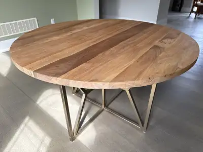 Crate and Barrel 48” Round dinning table, View more