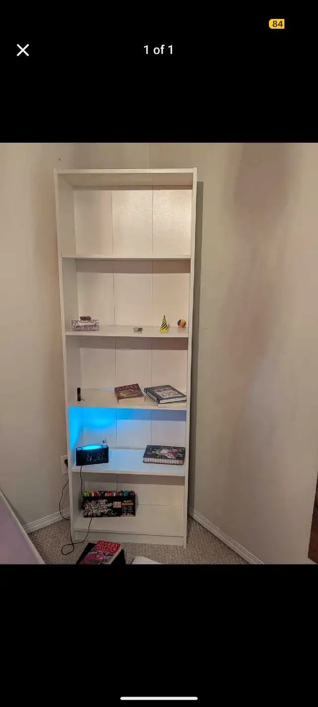 White Bookshelf  in Bookcases & Shelving Units in St. Albert - Image 2