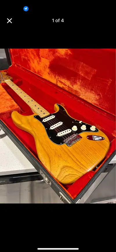 1976 Fender Stratocaster, all original but may have had a pickgaurd change back in the day. Comes wi...