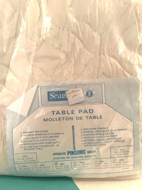 Oval Table Pad in original package (never used) - 52 x 70 inches