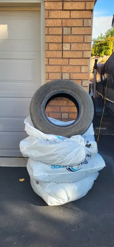 4 Firestone Destination tires for Toyota SR5. Only 15,000 km on these tires. Size P245/75R16