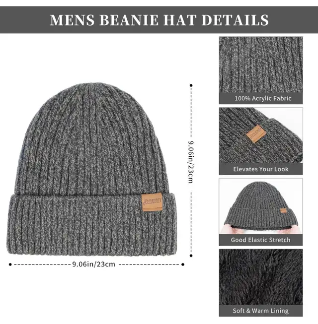 Honnesserry Winter Knit Scarf, Beanie & Touchscreen Gloves Set in Other in Oshawa / Durham Region - Image 3