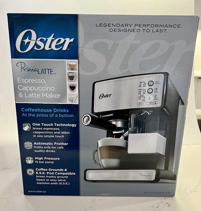 Oster SemiAutomatic Prima Latte Espresso & Cappuccino Maker Coffee