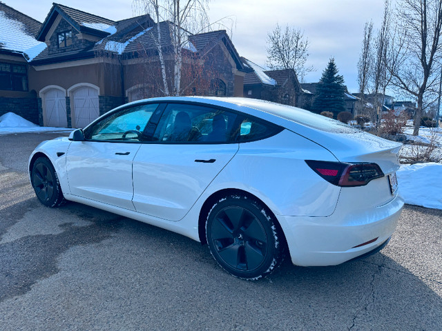 2021 Tesla Model 3 White Standard Range Plus RWD in Cars & Trucks in Red Deer - Image 3