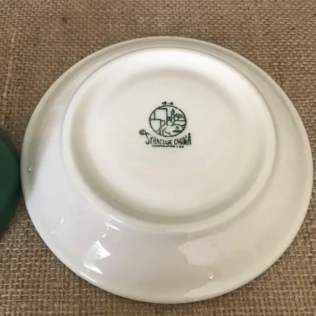 Vintage 40s Syracuse China Drake Hotel Camellia Cup Saucer Plate in Kitchen & Dining Wares in Ottawa - Image 8