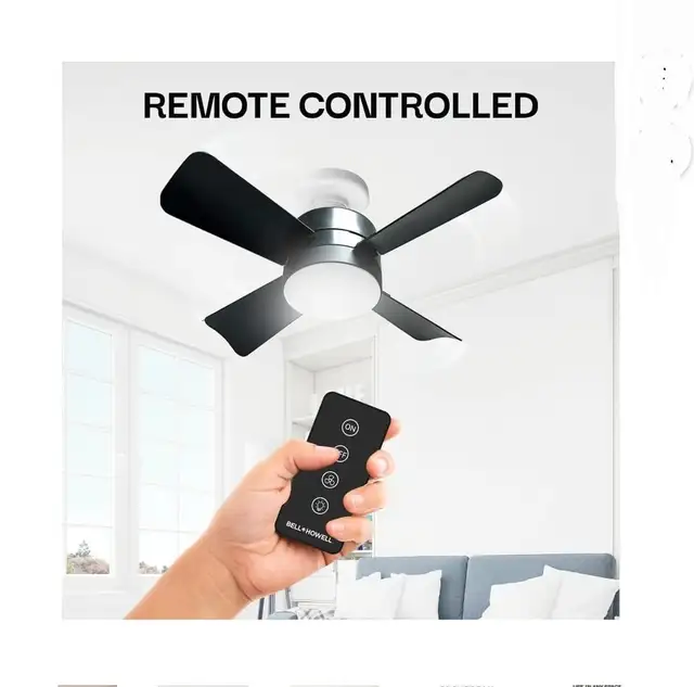 "BNIB" Socket Fan Light with Remote Control487256357204152320