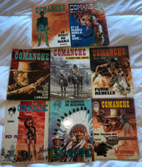 8 albums BD (3 EO) COMANCHE de Hermann et Greg, valeur 190$