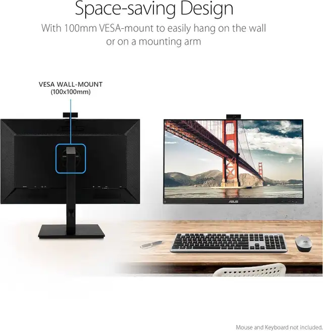 ASUS 27” 1080P Video Conference Monitor (BE279QSK) - Full HD in Monitors in London - Image 5