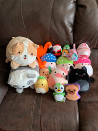 Bundle of stuffed animals 