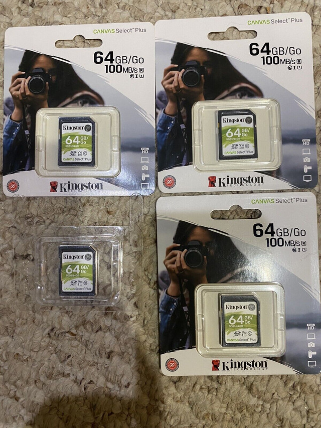 4 new in box 64-GB sdcards for $30 total  dans Appareils photo et caméras  à Ville de Montréal - Image 4