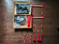 Slackline 7 obstacles red brand new / ligne molle de 7 obstacles