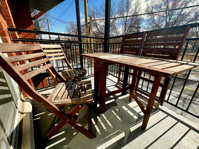 Ensemble patio Ikea compact 4 places dans Mobilier pour terrasse et jardin  à Ville de Montréal