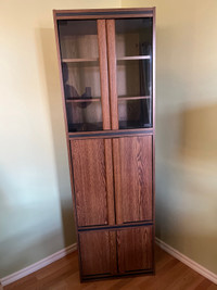 Wood cabinet with doors