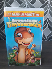 Land Before Time VHS Invasion of the Tinysauruses dinosaur movie