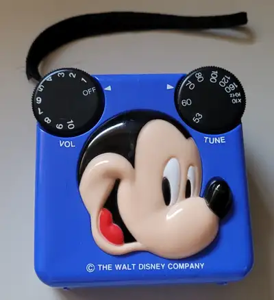 Vintage The Walt Disney Co. Mickey Mouse Transistor Radio, View more