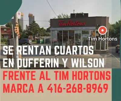 Se rentan cuartos en Dufferin y Wilson Se renta sotano en Kipling y Albion