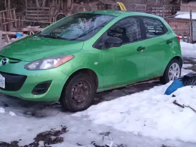 11 Mazda 2, as is or for a parts car. Engine is very good and has approx 170000 kms. Taken off the r...