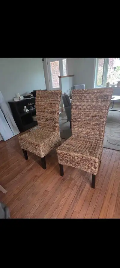 MOVING SALE!  BANANA LEAF CHAIRS, View more