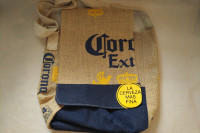 Corona Burlap Beer Shoulder Bag