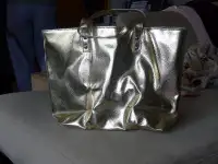 NEW gold CHI tote bag