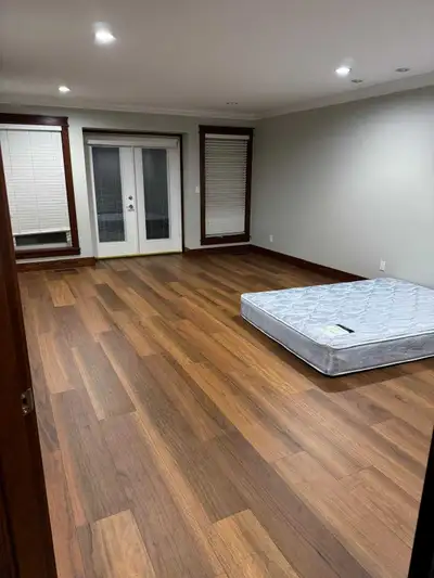 The room is clean, bright, and spacious with plenty of natural light, making it a comfortable place...