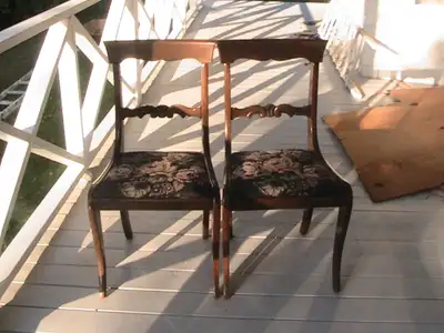 Chaises Gibbard walnut chairs, View more