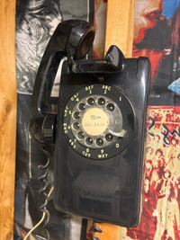 Old dial up wall phone