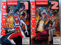 Robotech Macross Saga Boobytrap & Countdown 2xVHS Vol#1+2 1985