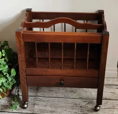 Wood Magazine Rack,Record Holder, View more