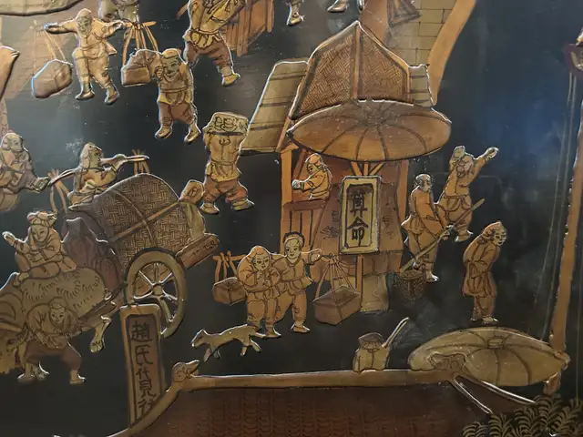 Large Chinese Relief Painting in Arts & Collectibles in Gatineau - Image 6