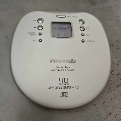 Panasonic SL-CT570 Portable CD Player Anti-Shock System: Equipped with 40-second anti-shock memory t...