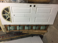Used exterior steel door 32 inch needs TLC