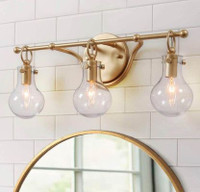 Bathroom Light Fixtures Brushed Gold Vanity Light Over Mirror