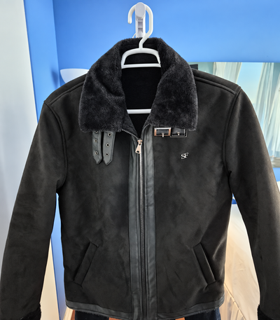 Men's Faux Suede Aviator Style Jacket - NEW w. tags, View more