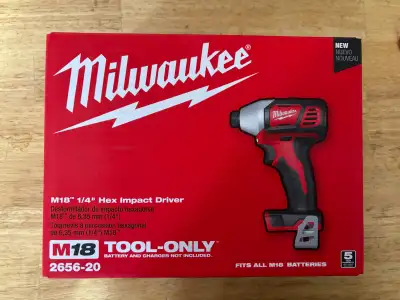 Quick Sale Milwaukee 2656-20 M18 ¼ Hex Impact Driver, View more