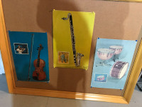 10 BOWMAR RECORDS 1961 MUSICAL INSTRUMENTS CARDBOARD DISPLAYS