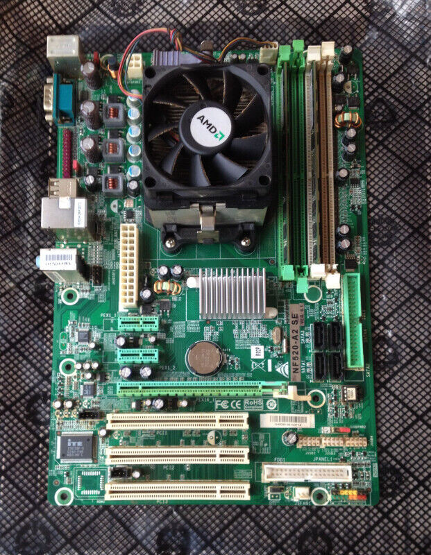 MOBO BIOSTAR +CPU AMD ATHLON 64 X2 +RAM 6GB dans Composants de système  à Laval/Rive Nord