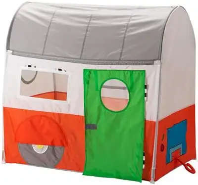 In good condition. No missing parts and no broken poles. We bought this new and perhaps set it up fo...