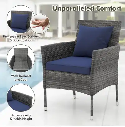 Wicker Patio Furniture Set 3 Piece, View more