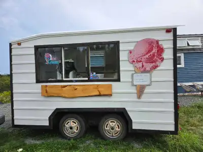 Mobile ice cream trailer . New duel door chest freezer. New hot water tank and pressure pump . Spare...