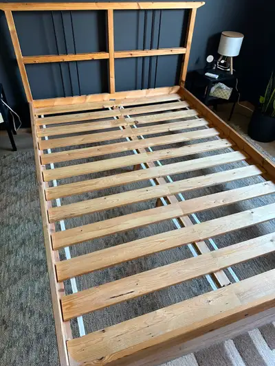 Pristine & Clean Double Bed Frame & Mattress (like new) in case., View more