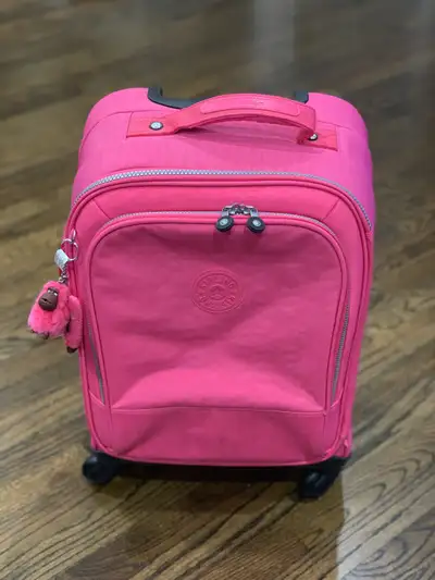 New Kipling Yubin 55 Carry On Luggage Hot Pink, View more