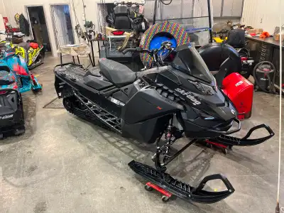 In like new condition, has snowtracker, 146” studded track 1.5” lug, hd rear bumper, ski doo ice scr...