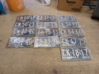 1970 Alberta License Plate pairs