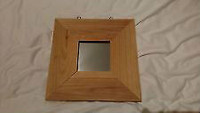 IKEA MIRROR 10 IN. AND 5X7 PICTURE FRAME