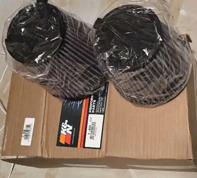 Brand new in the box, a pair of never installed K&N air filters for 2024 and newer Mustang with the...