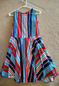 summery cotton striped dress