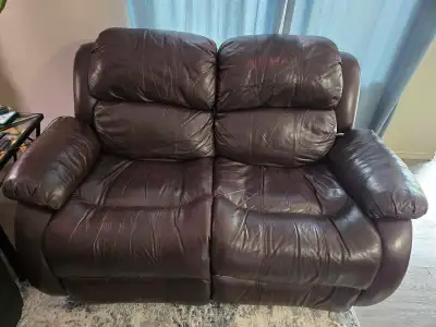 Leather Recliner Loveseat , View more